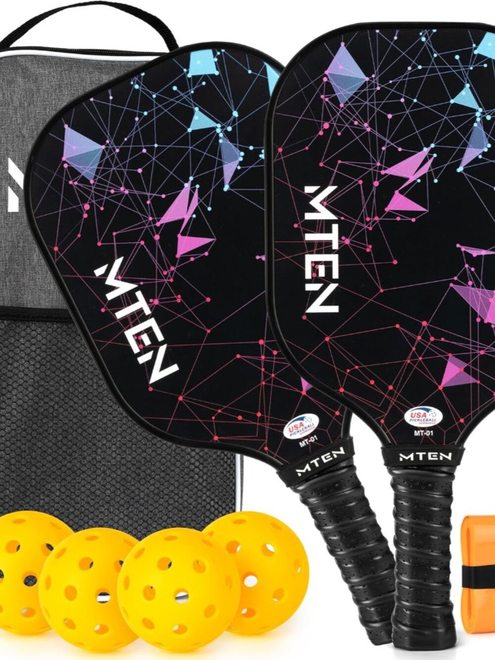 Pickleball Paddles Set of 2 or 4, or Single Paddle – USAPA Approved Fiberglass S - Picture 8 of 9